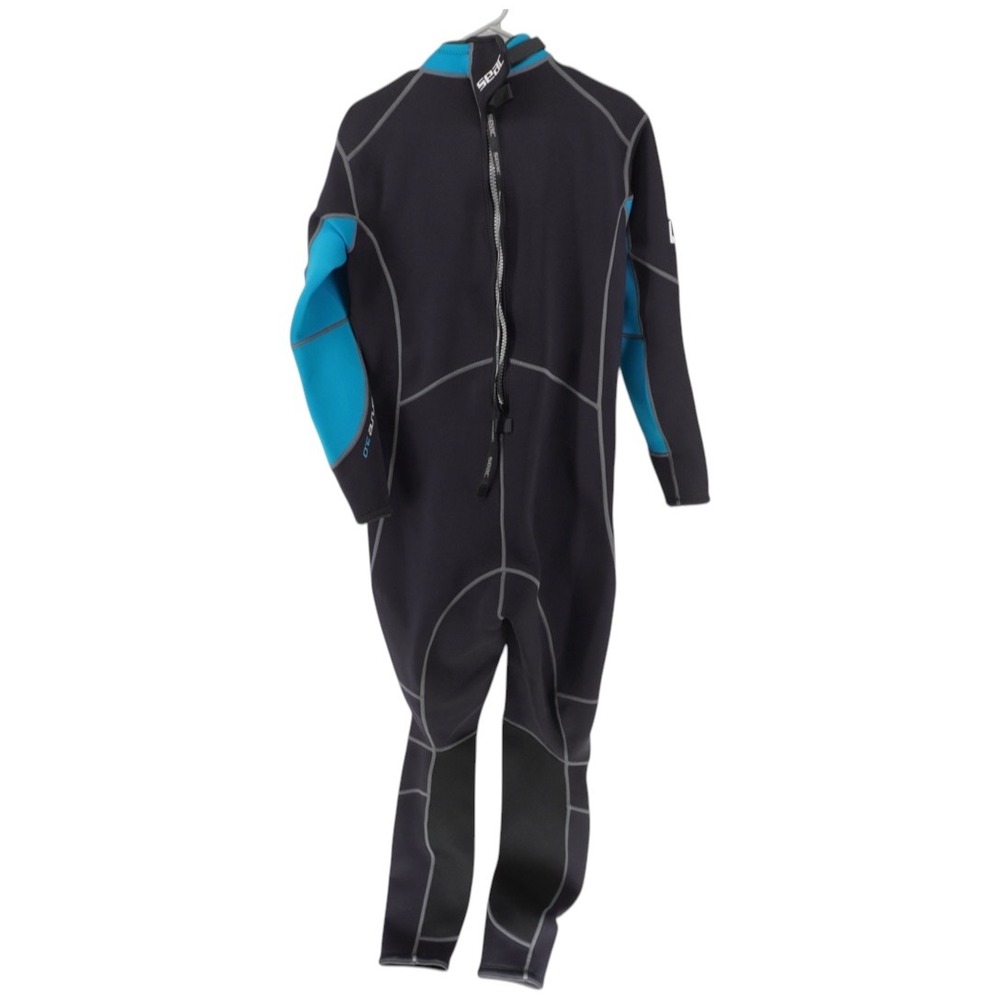 Seac Sense 3mm Men Wetsuit XL Black Blue One Piece Full Body Diving Snorkeling